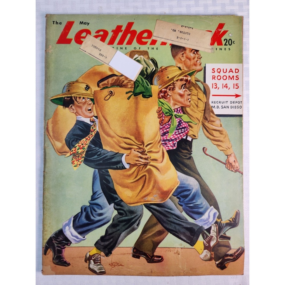 Vtg Leatherneck Magazine Marines Macdonald Carey Paulette Goddard May 1947 #5